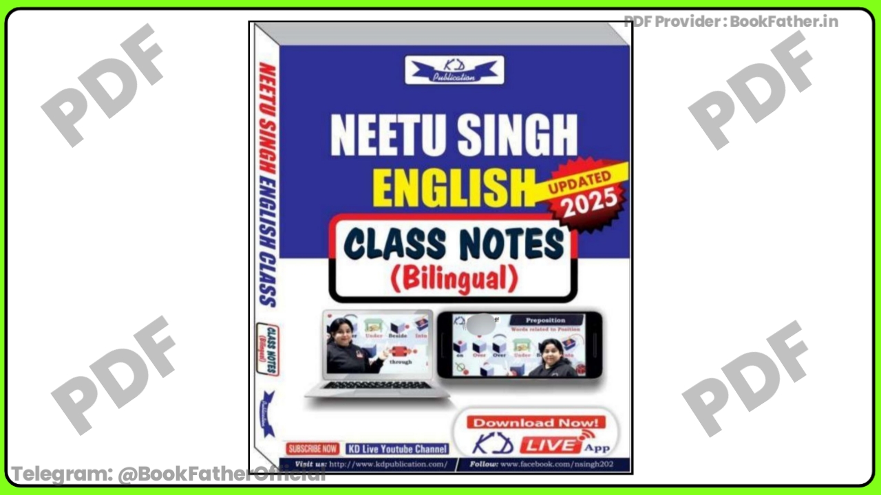 Neetu Singh Class Notes Bilingual 2025 English update Book ₹0