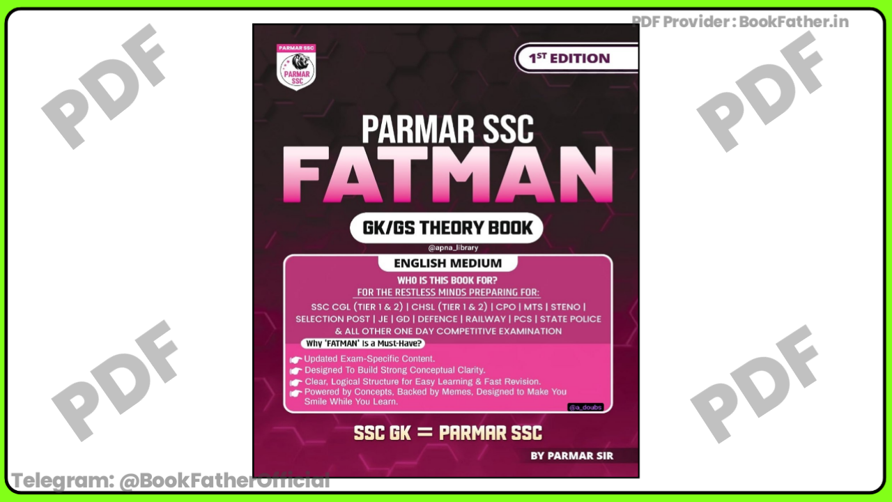 Parmar ssc Fatman GK GS Theory English Medium Book ₹0