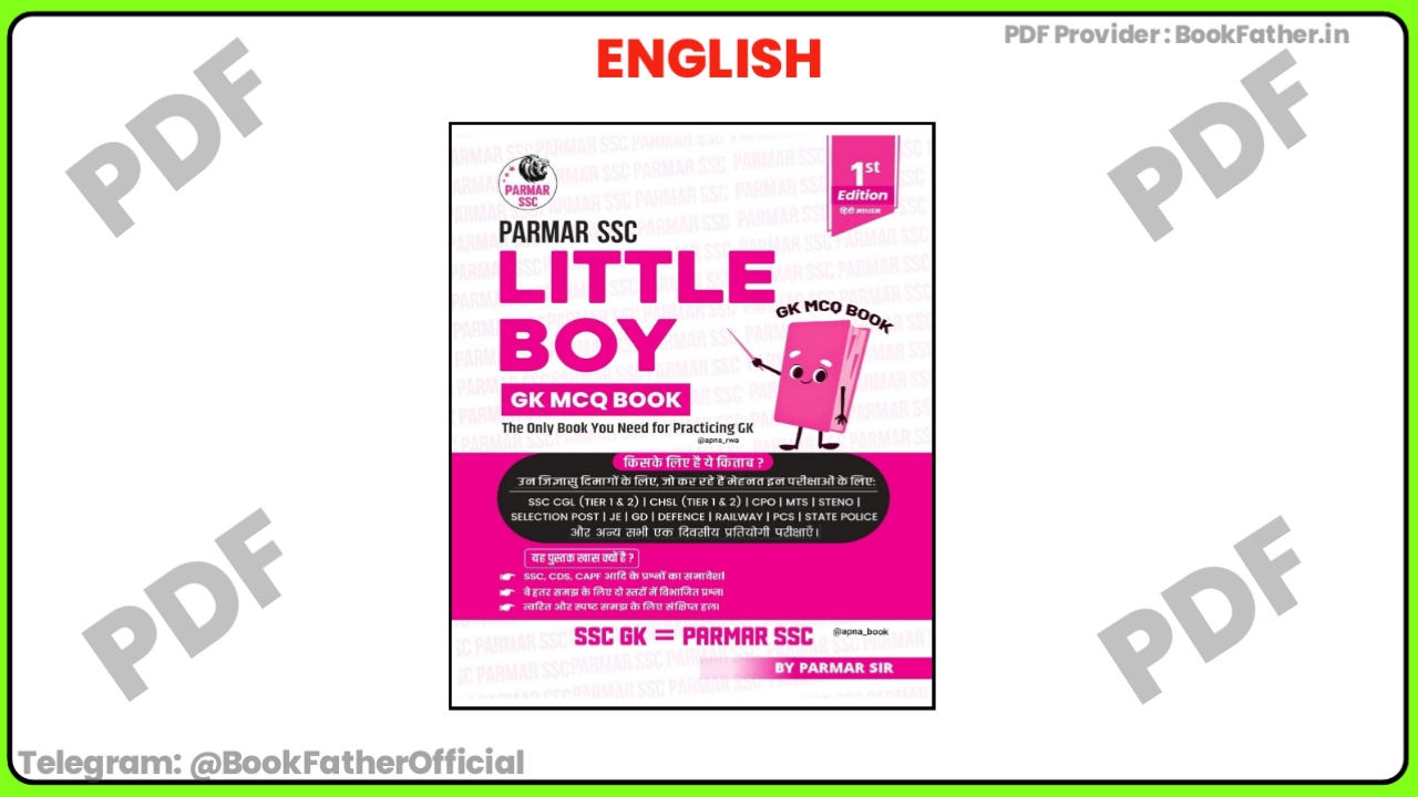 Parmar SSC Little Boy GK MCQ English Medium Book ₹0