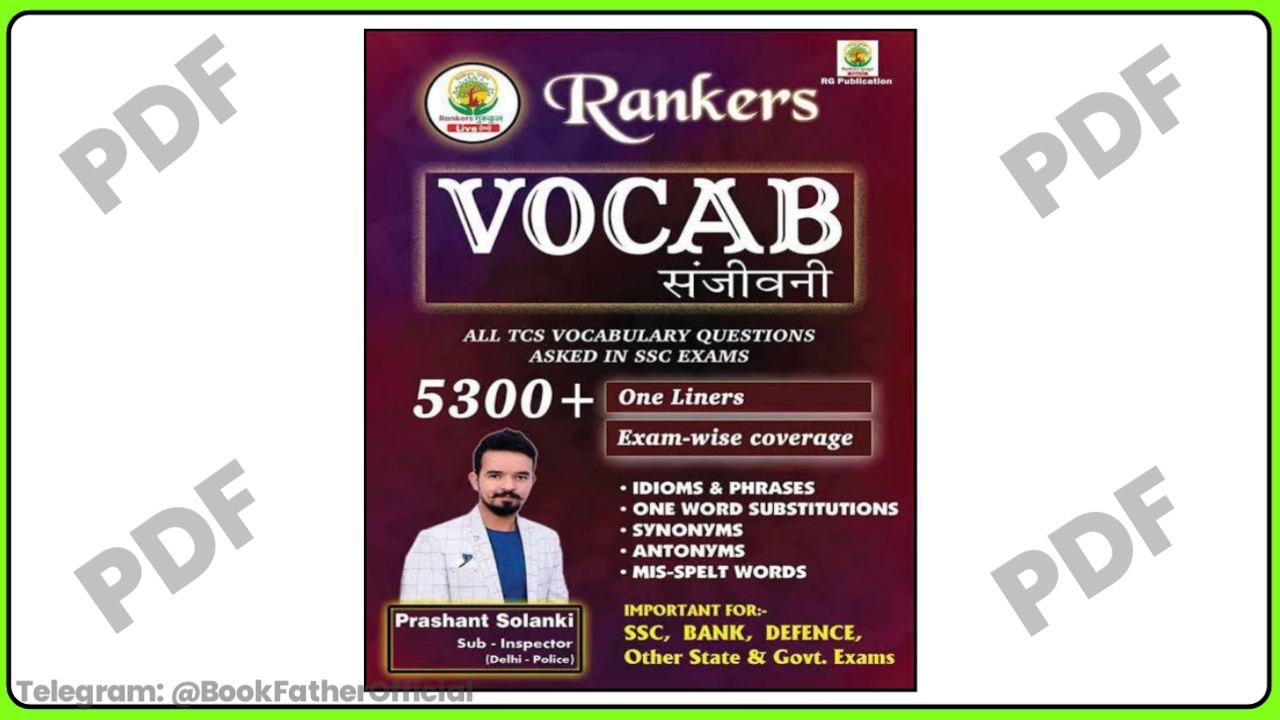 Rankers Vocab संजीवनी PDF | 5300+ SSC Vocabulary by Prashant Solanki ₹0