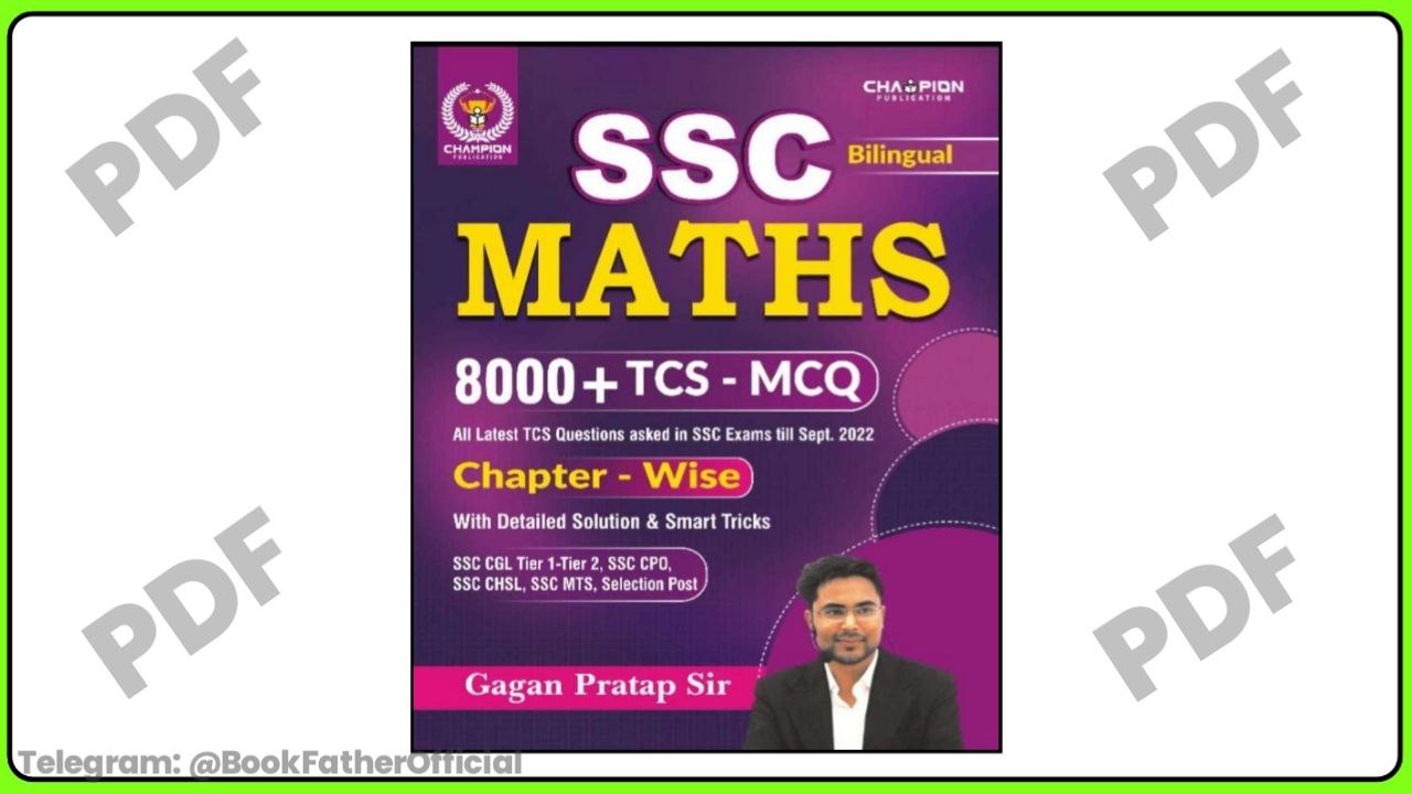 Gagan Pratap SSC Maths Bilingual Chapter wise 8000+ TCS MCQ Book ₹0
