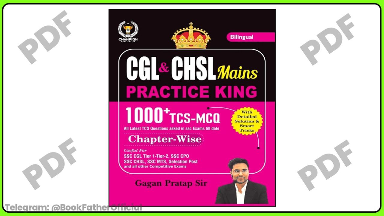Gagan Pratap CGL & CHSL Mains Practice King 1000+TCS MCQ Chapter wise Bilingual Book ₹0