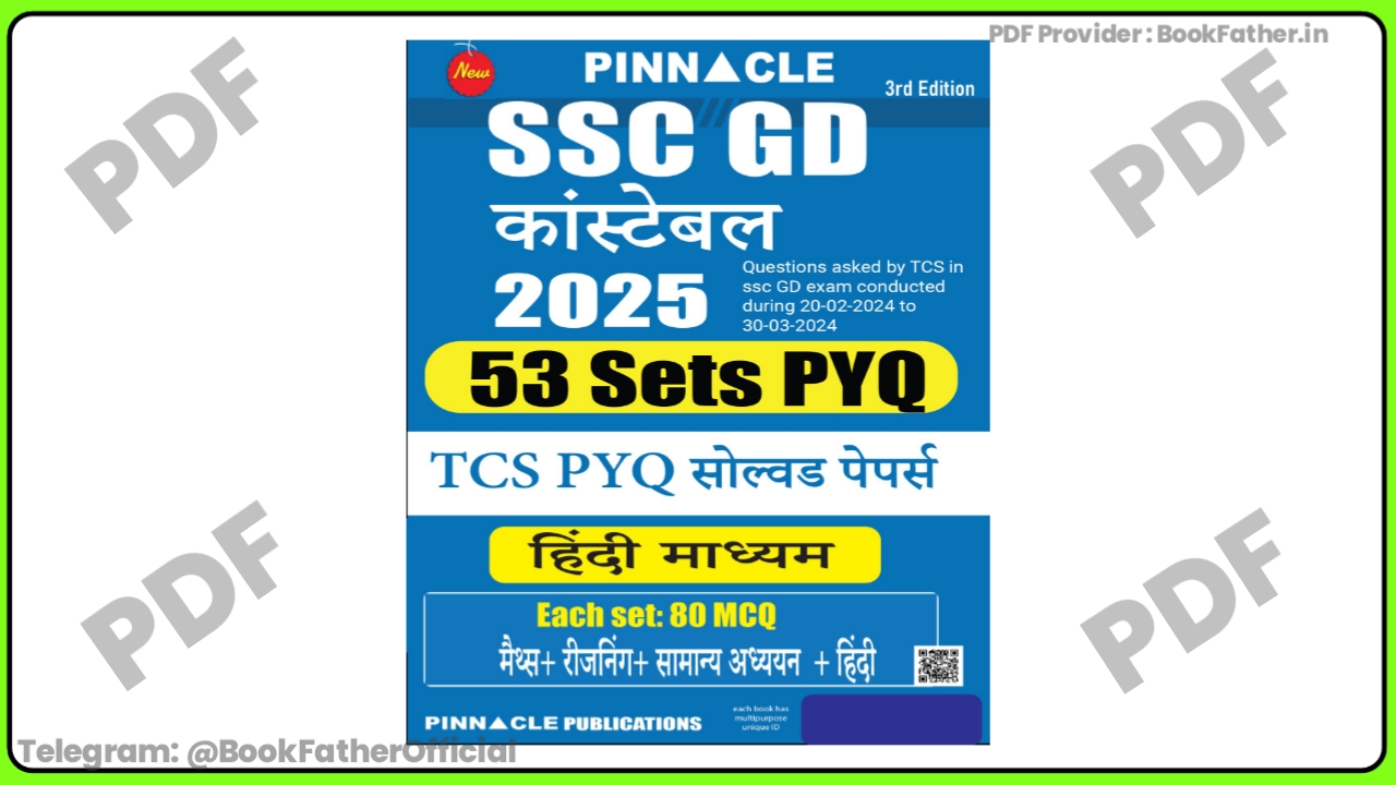 Pinncle SSC GD constable 53 sets PYQ Book ₹0