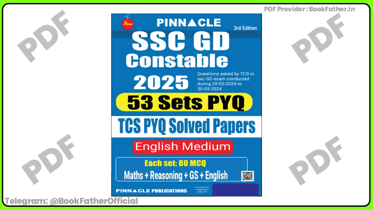 Pinnacle SSC GD constable 53 sets PYQ in English Book ₹0