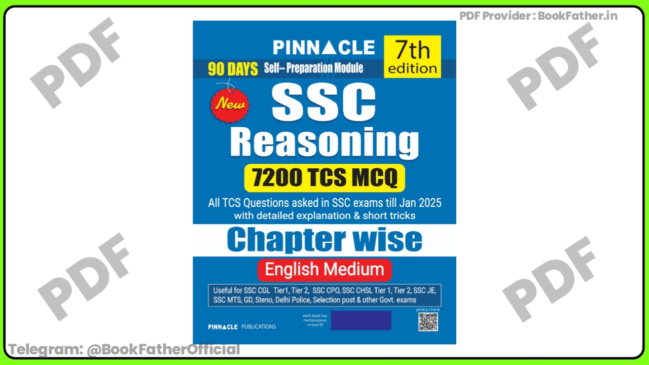 Pinncle SSC Reasoning 7th Edition in English medium Book ₹0