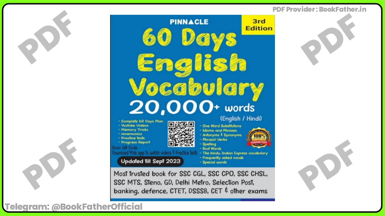 Pinncle SSC 60 Day English Vocabulary 3rd Edition Book ₹0