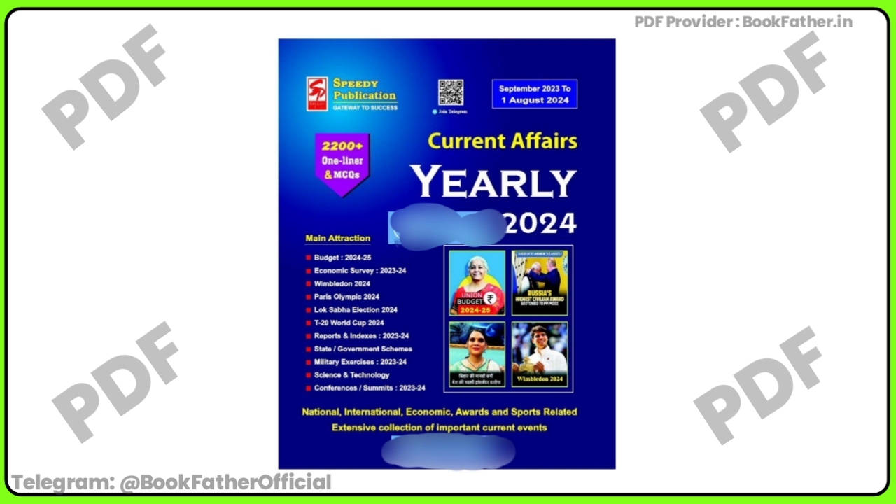 Speedy Current affairs in English medium August Book ₹0