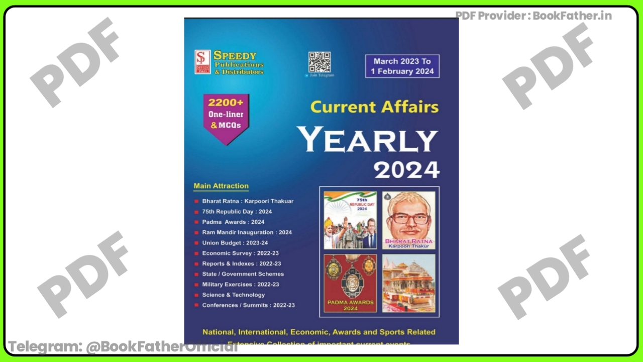 Speedy Current affairs March 2023 to Feb 2024 in English medium Book ₹0