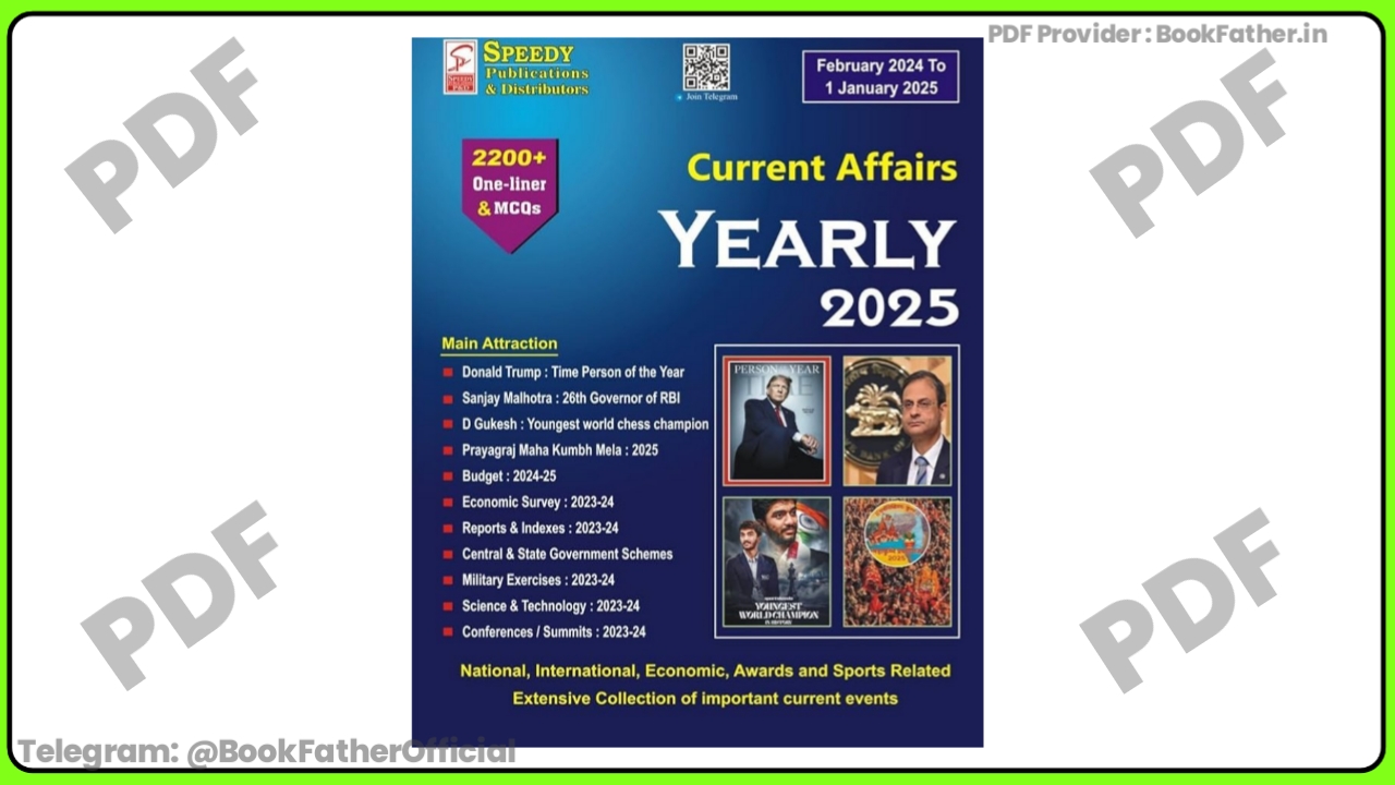 Speedy Current affairs Jan 2025 in English medium Book ₹0