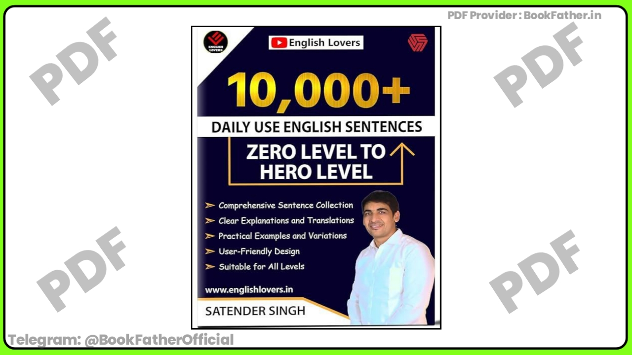 10,000+ Daily Use English Sentences Book ₹0 By Satender Singh