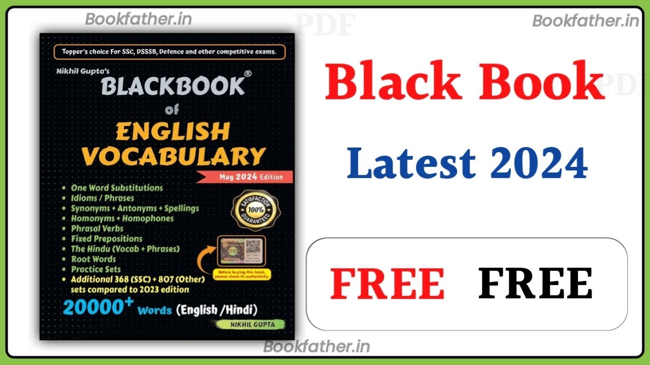 BlackBook of English Vocabulary May 2024 by Nikhil Gupta
