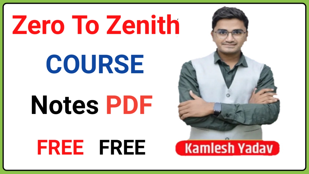 Mass study zero to zenith course All Notes | Join Telagram Channel