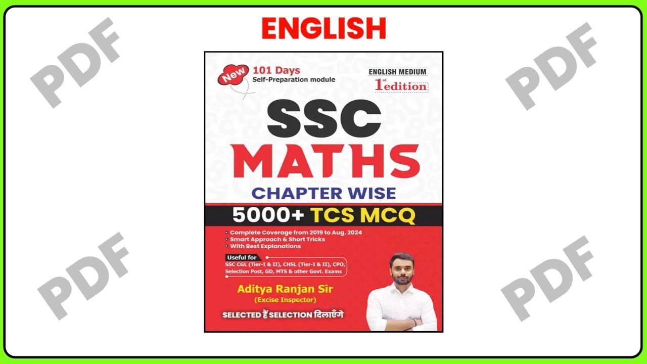 Aditya Ranjan Sir SSC Maths English Medium Book ₹0