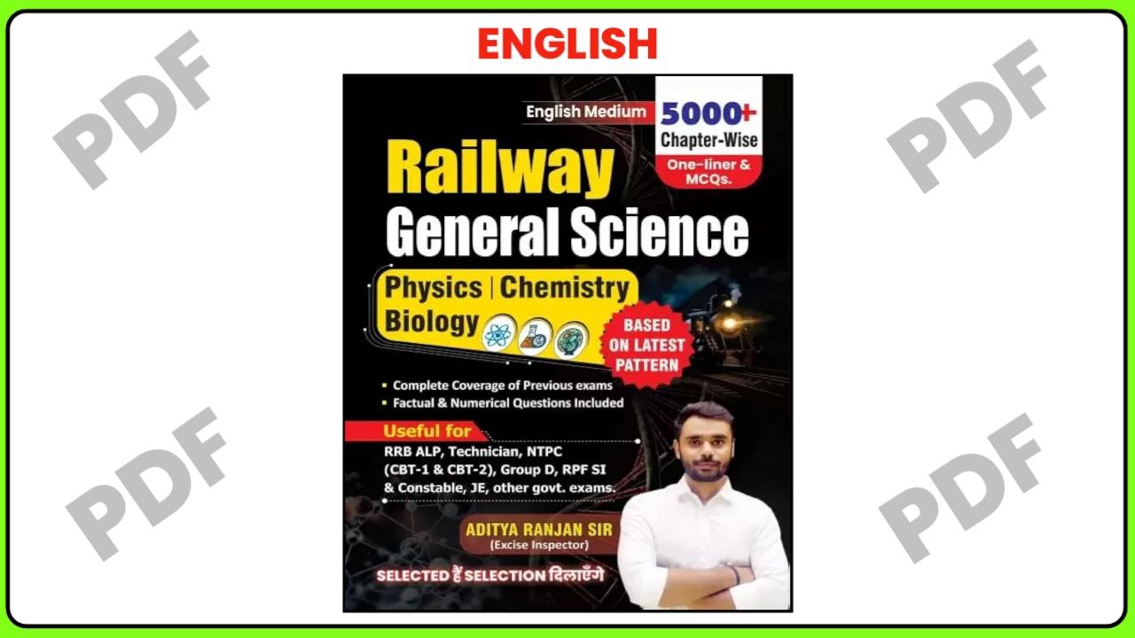 Railway Samanya Vigyan English Medium Book ₹0 Aditya Ranjan Sir