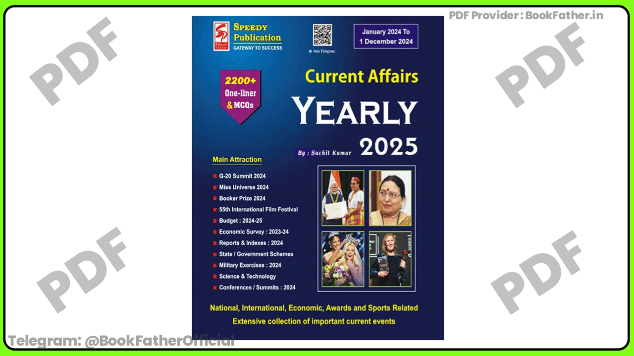 Speedy Current affairs Jan 2024 to Dec 2024 in English medium Book ₹0